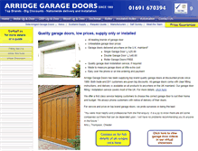 Tablet Screenshot of garagedoor.uk.com